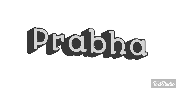 Prabha Текстовый эффект