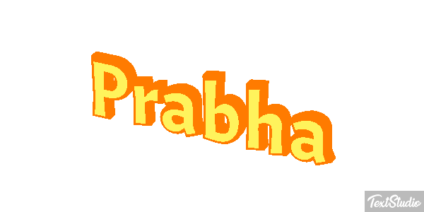 Prabha Текстовый эффект