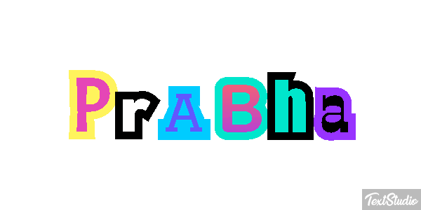 Prabha Текстовый эффект