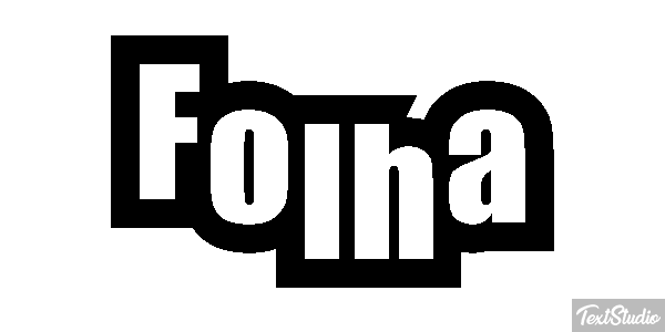 Folha Текстовый эффект