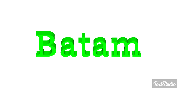 Batam Text effect