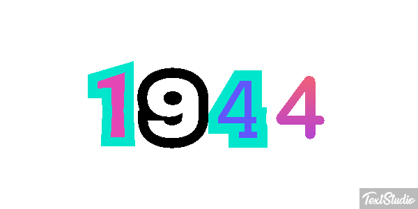 1944 Tekst effect