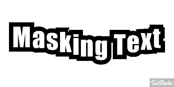 Masking Text Text effect