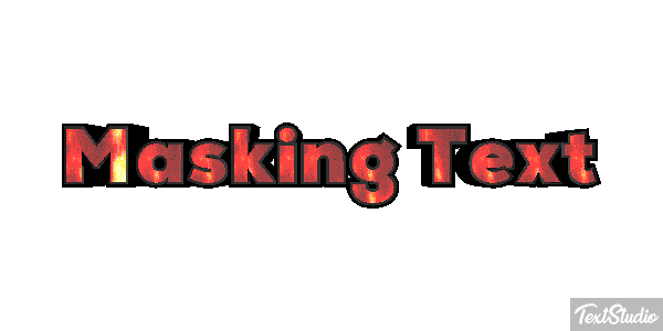Masking Text Text effect
