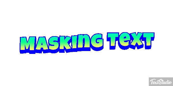 Masking Text Text effect