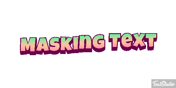 Masking Text Text effect