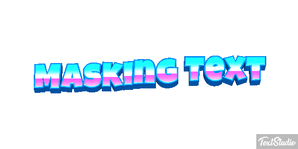 Masking Text Text effect