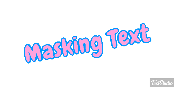 Masking Text Text effect