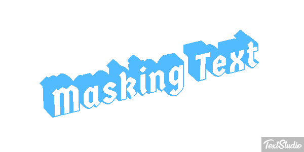 Masking Text Text effect