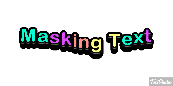 Masking Text Text effect