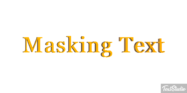 Masking Text Text effect