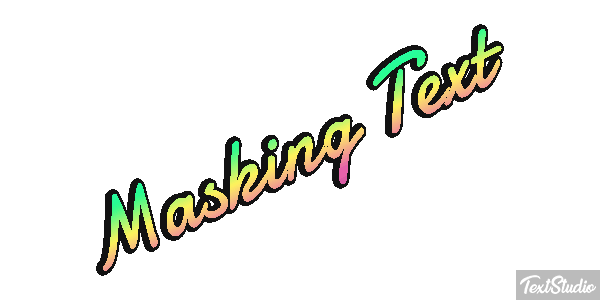 Masking Text Text effect