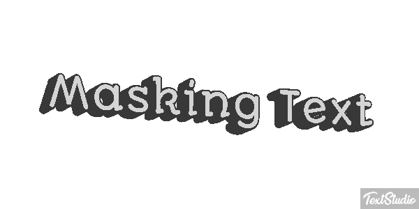 Masking Text Text effect
