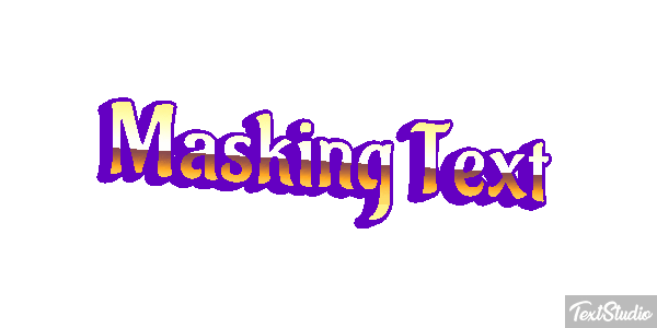 Masking Text Text effect