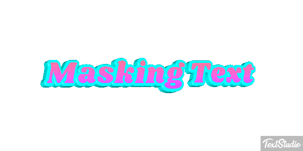 Masking Text Text effect