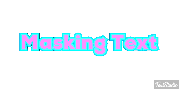 Masking Text Text effect