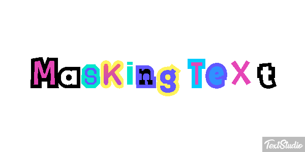 Masking Text Text effect