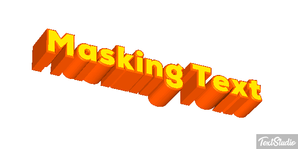 Masking Text Text effect