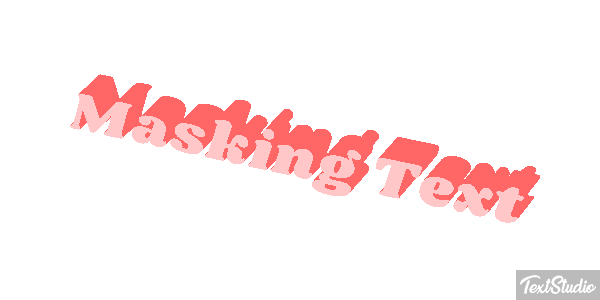 Masking Text Text effect