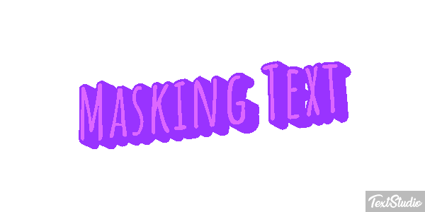 Masking Text Text effect