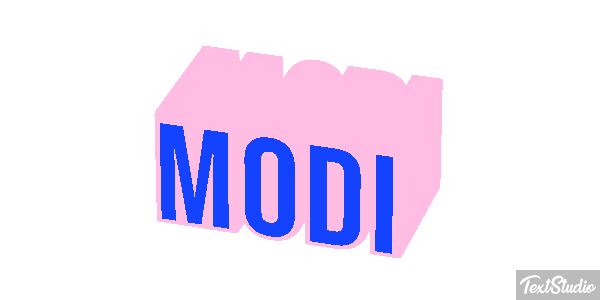 Modi Text effect
