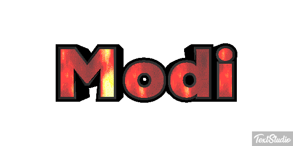 Modi Text effect