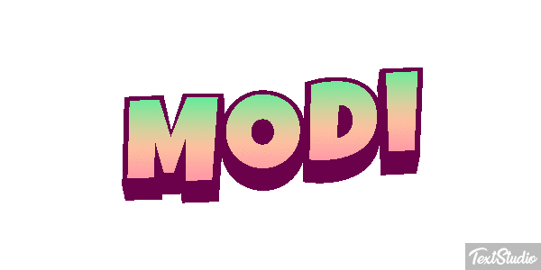 Modi Text effect