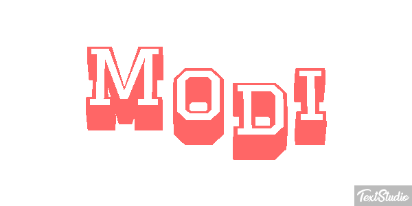 Modi Text effect