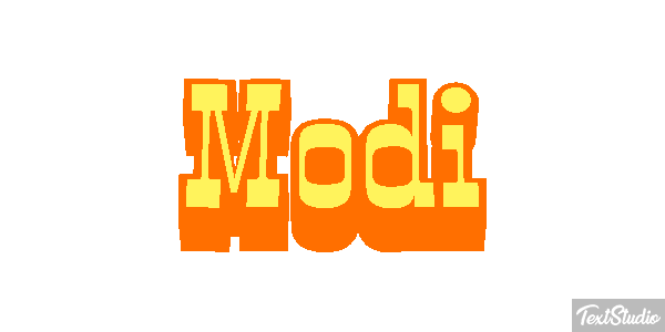 Modi Text effect