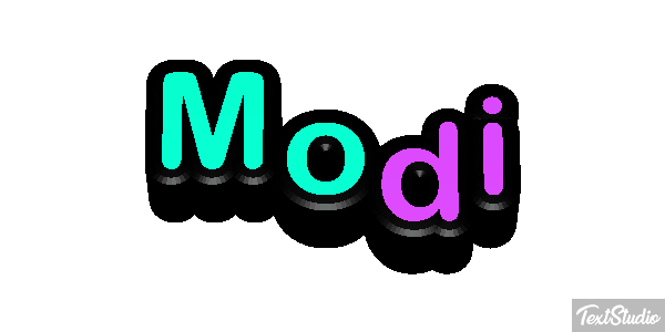 Modi Text effect