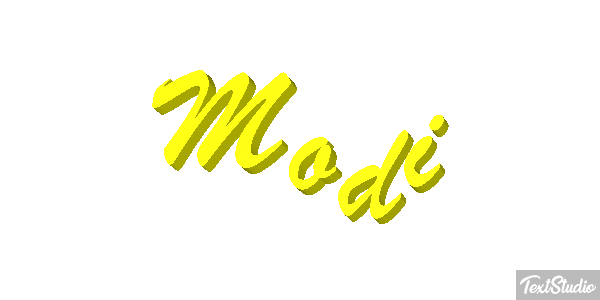 Modi Text effect