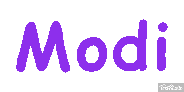 Modi Text effect