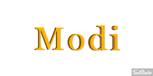 Modi Text effect