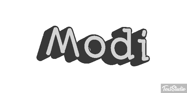 Modi Text effect