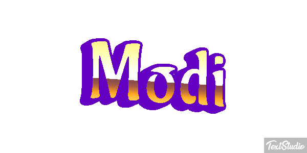 Modi Text effect