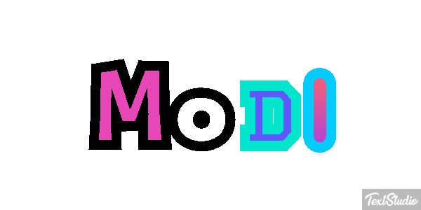 Modi Text effect