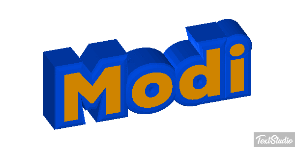 Modi Text effect