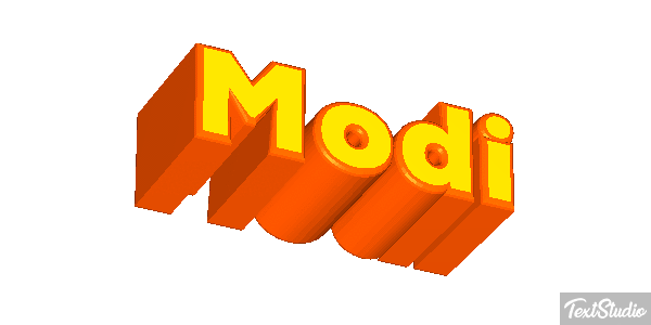 Modi Text effect