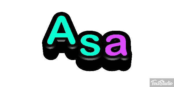 Asa Text effect