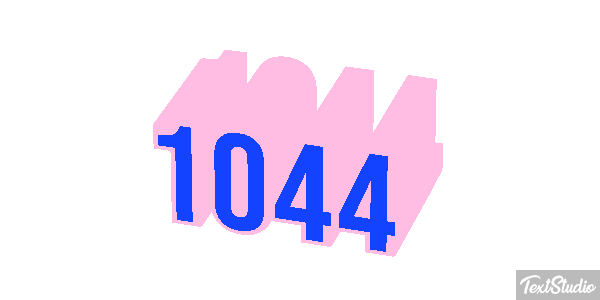 1044 Text effect