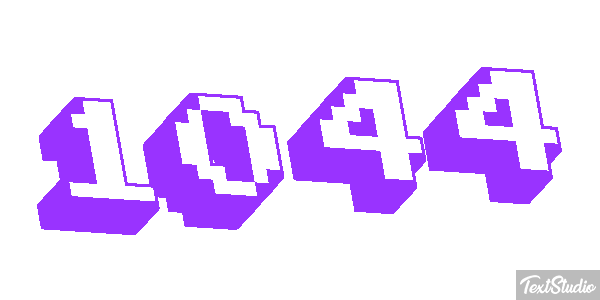 1044 Text effect