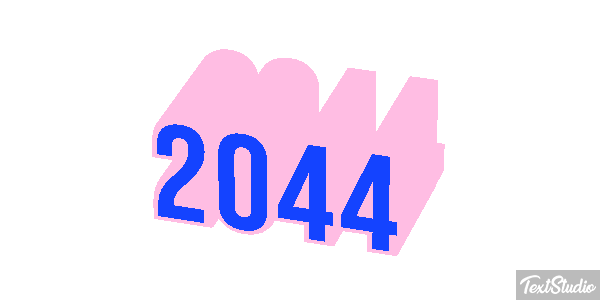 2044 Efeito do texto