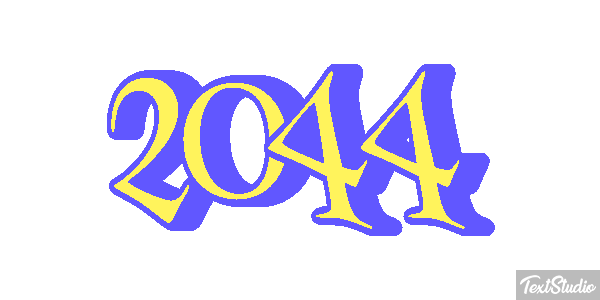 2044 Efeito do texto