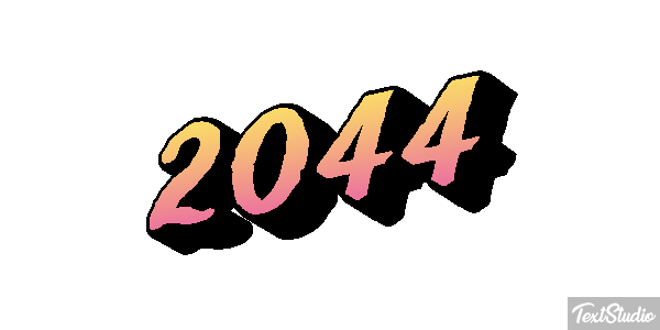 2044 Efeito do texto