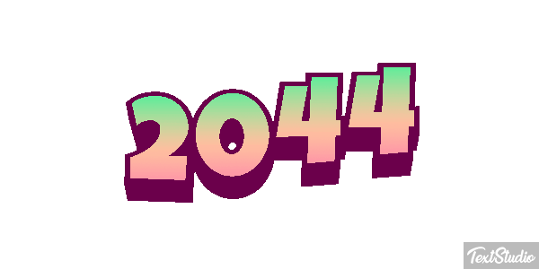 2044 Efeito do texto