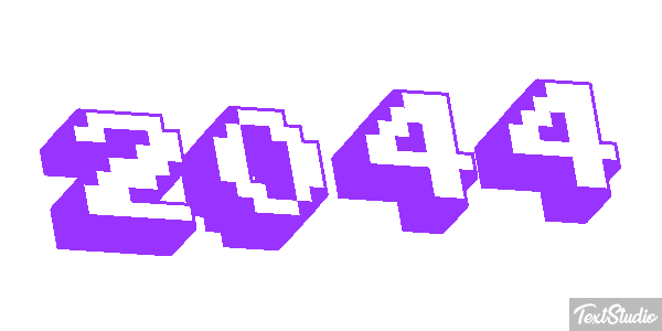 2044 Efeito do texto
