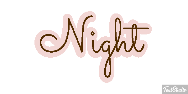 Night Effetto testo