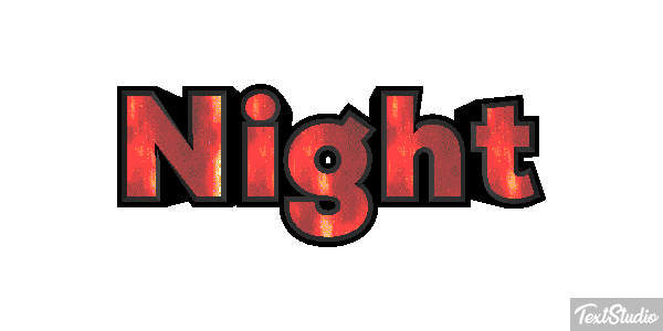 Night Effetto testo