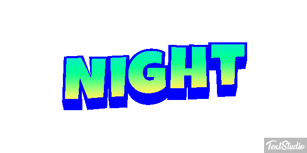 Night Effetto testo