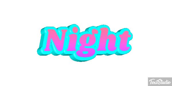 Night Effetto testo
